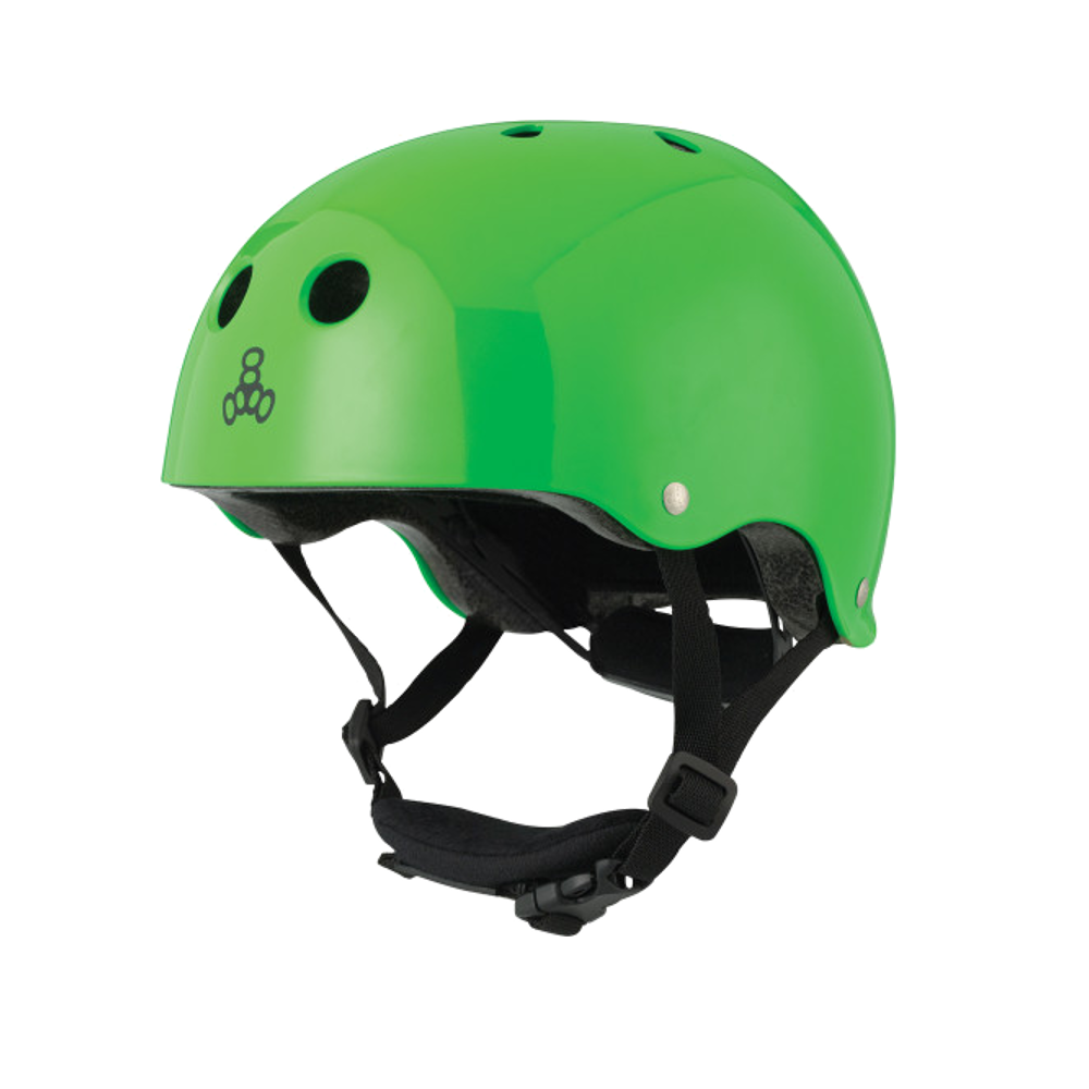 Triple 8 Lil 8 Dual Certified Helmet Green Gloss SHOP TASK