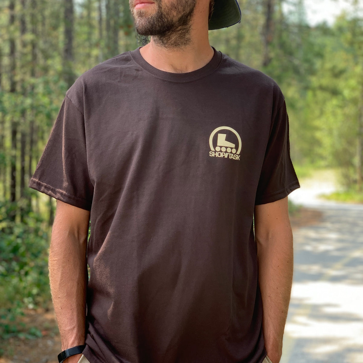 Shop Task T-Shirt - Chocolate – SHOP TASK