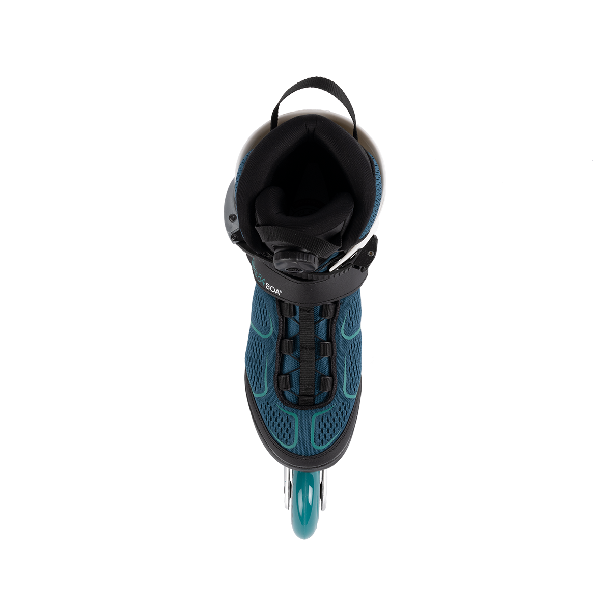 A top view of the K2 Alexis 84 BOA inline skate.
