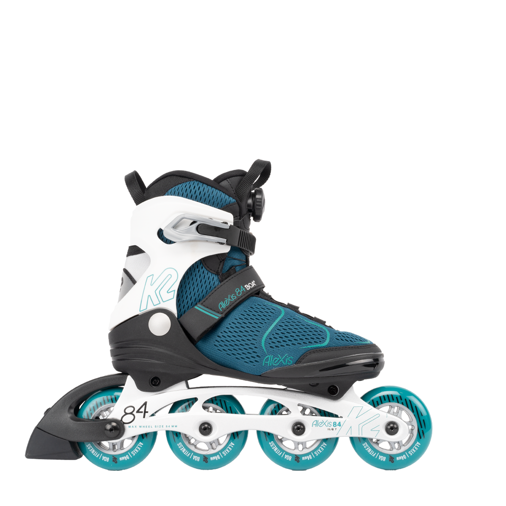 A side view of the K2 Alexis 84 BOA inline skate.