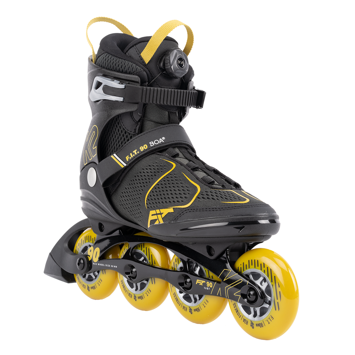 A view the K2 F.I.T. 90 BOA inline skate.